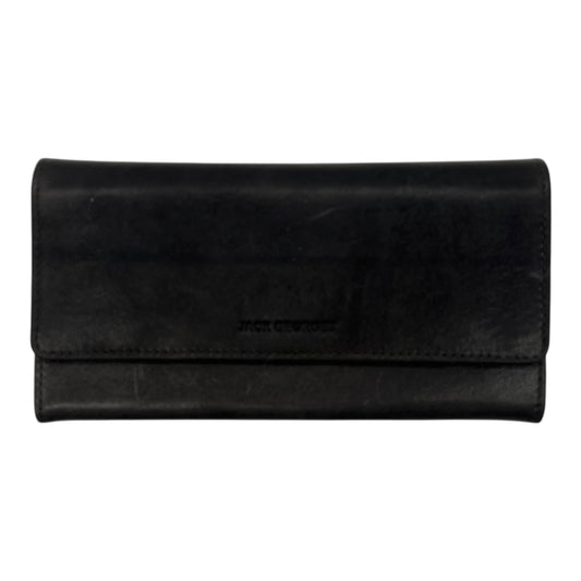 Wallet Leather By Clothes Mentor In Grey, Size:Medium