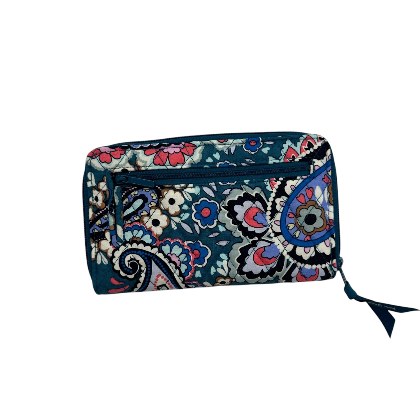 Wallet By Vera Bradley In Blue & Red, Size:Medium