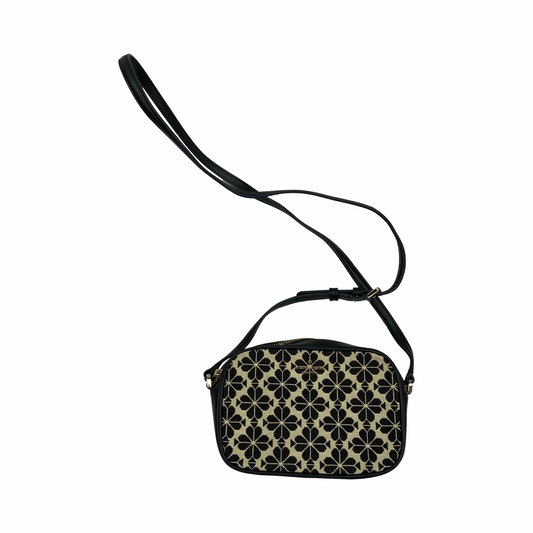 Crossbody Designer By Kate Spade In Black & Tan, Size:Small