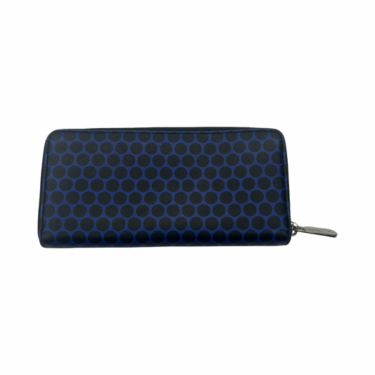Wallet Designer By Michael Kors In Black & Blue, Size:Large