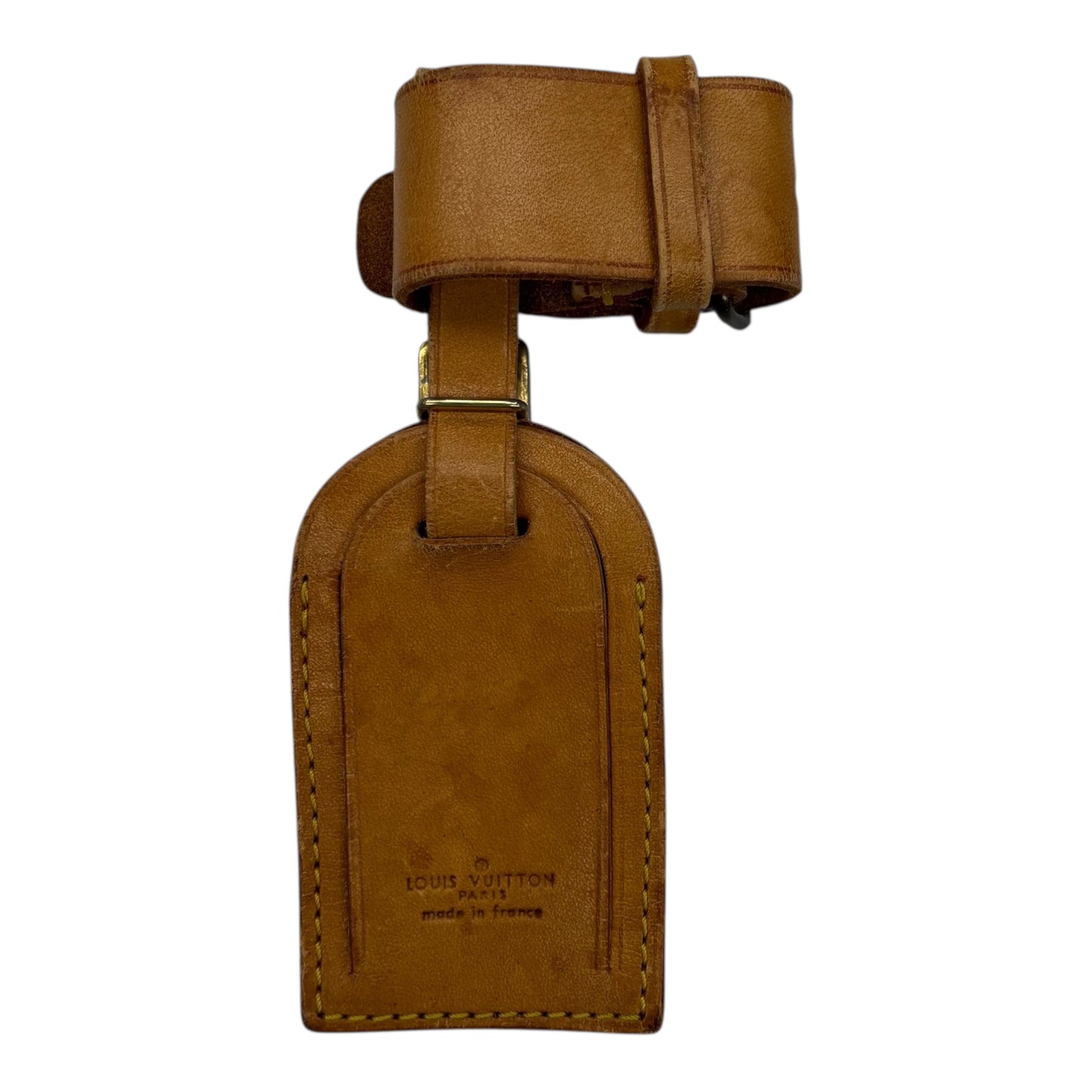 Luggage Id Tag Luxury Designer By Louis Vuitton In Tan