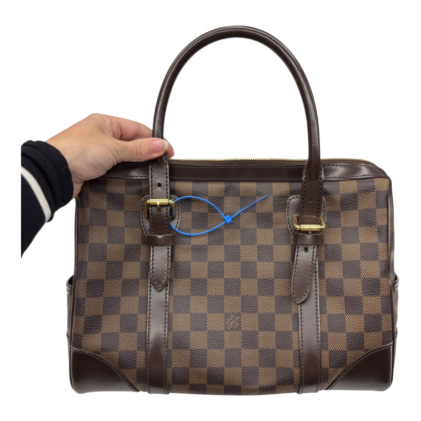 Handbag Luxury Designer By Louis Vuitton In Brown, Size:Medium