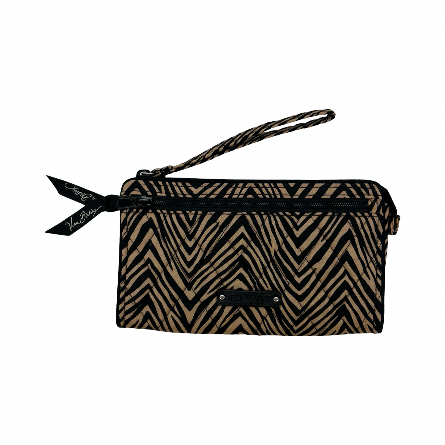 Wallet By Vera Bradley In Black & Brown, Size:Large