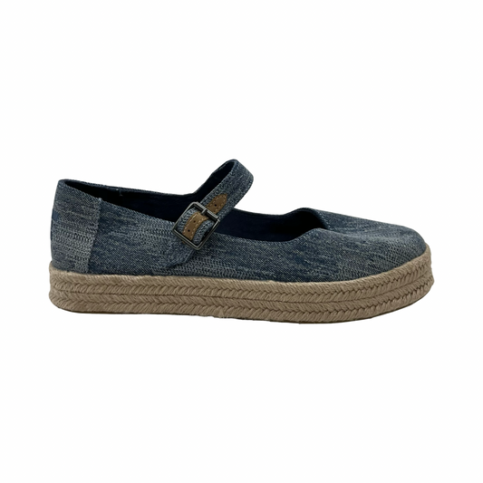 Shoes Flats By Toms In Blue, Size:9
