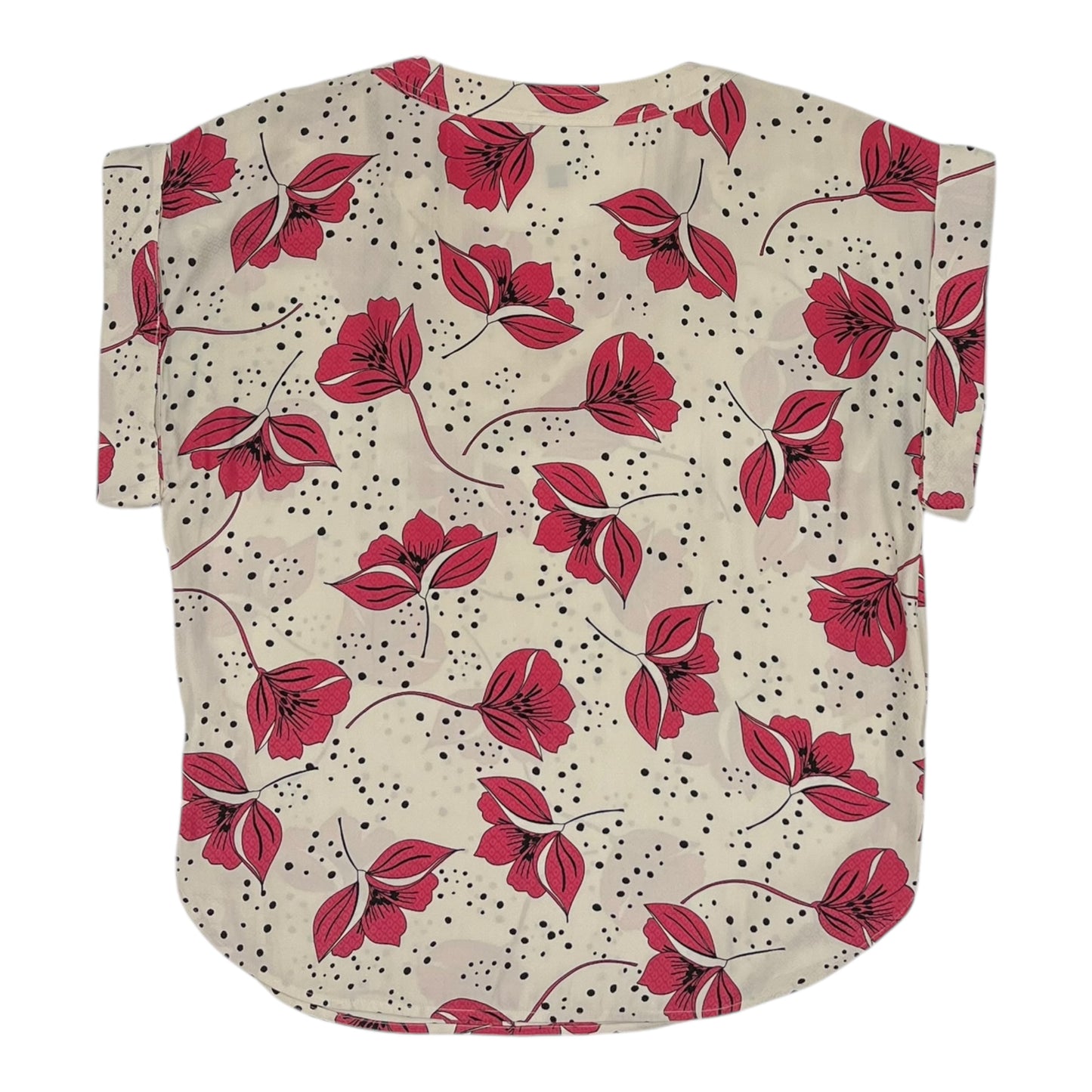 Blouse Ss By Cabi In Cream & Pink, Size:S