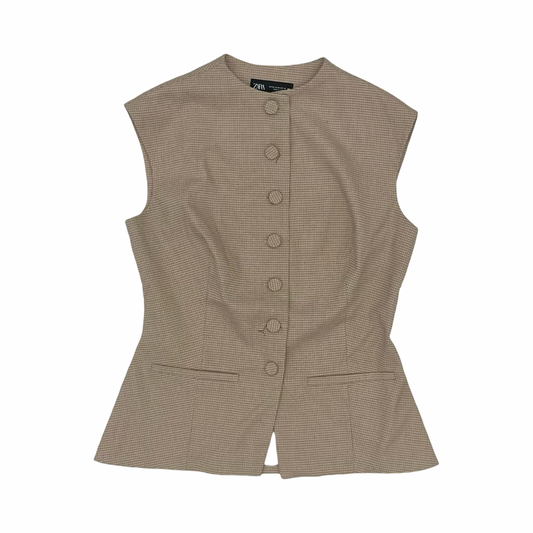 Vest Other By Zara In Plaid Pattern, Size:M