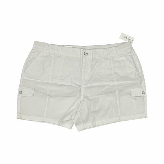 Shorts By Style And Company In White, Size:22