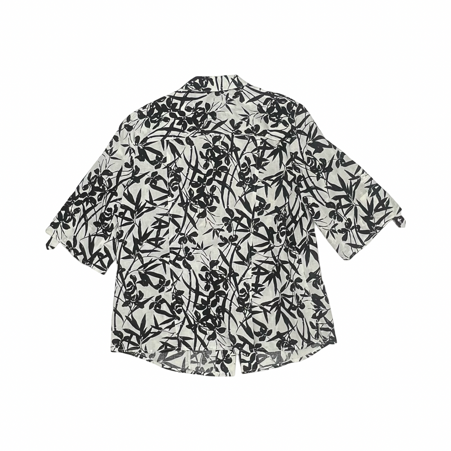 Blouse Ss By West Bound In Black & White, Size:Xl
