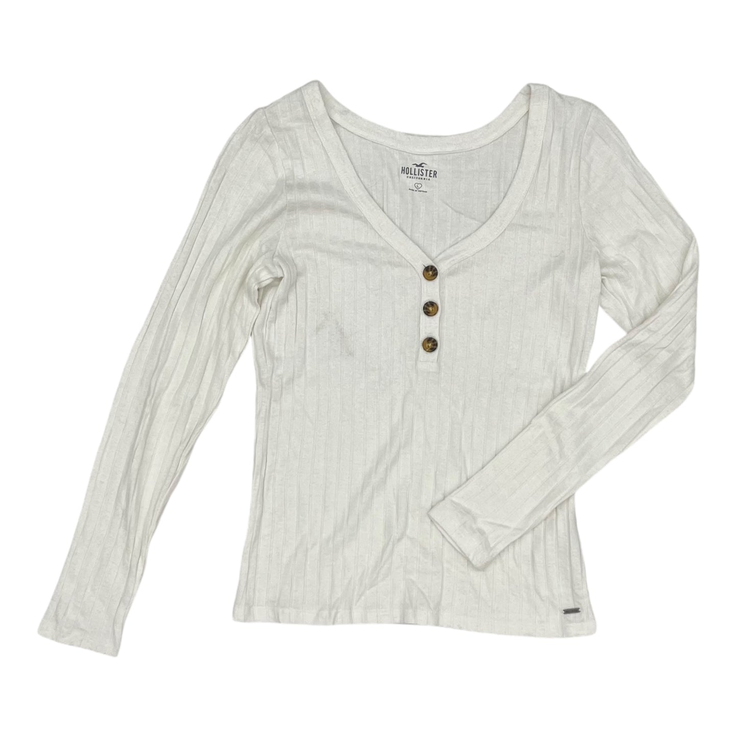 Top Ls By Hollister In Cream, Size:L