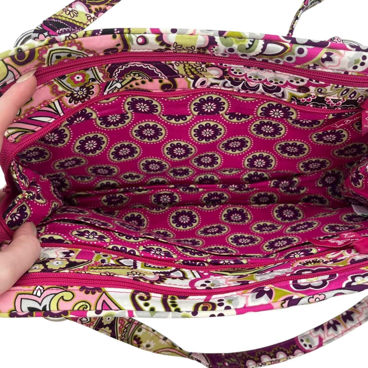 Handbag By Vera Bradley In Purple, Size:Medium