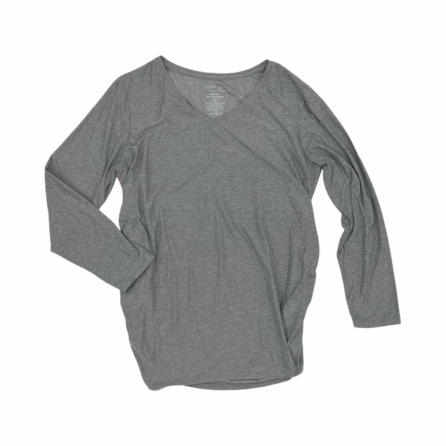 Mat Top Ls By Time And Tru In Grey, Size:L