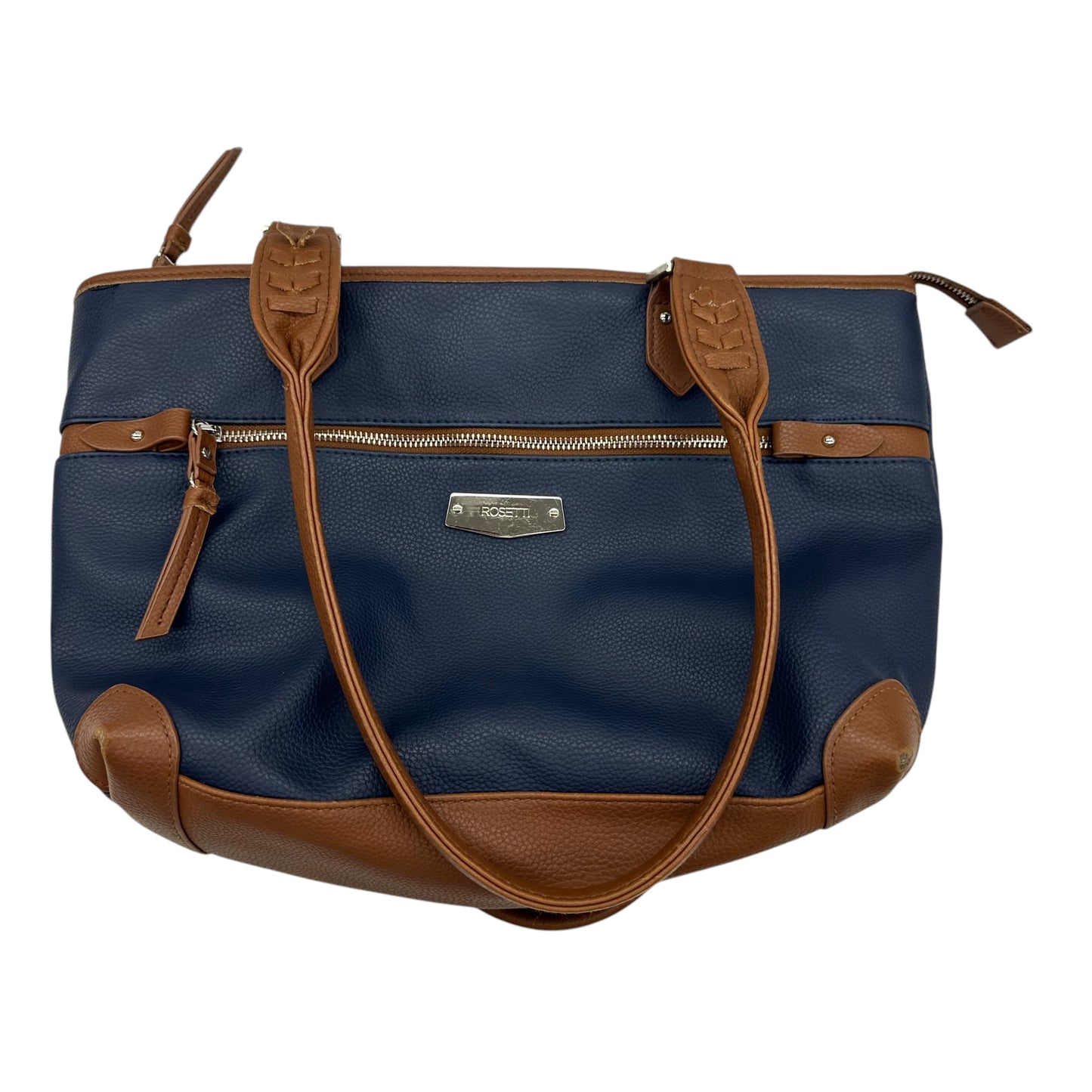 Handbag By Rosetti In Blue & Brown, Size:Large