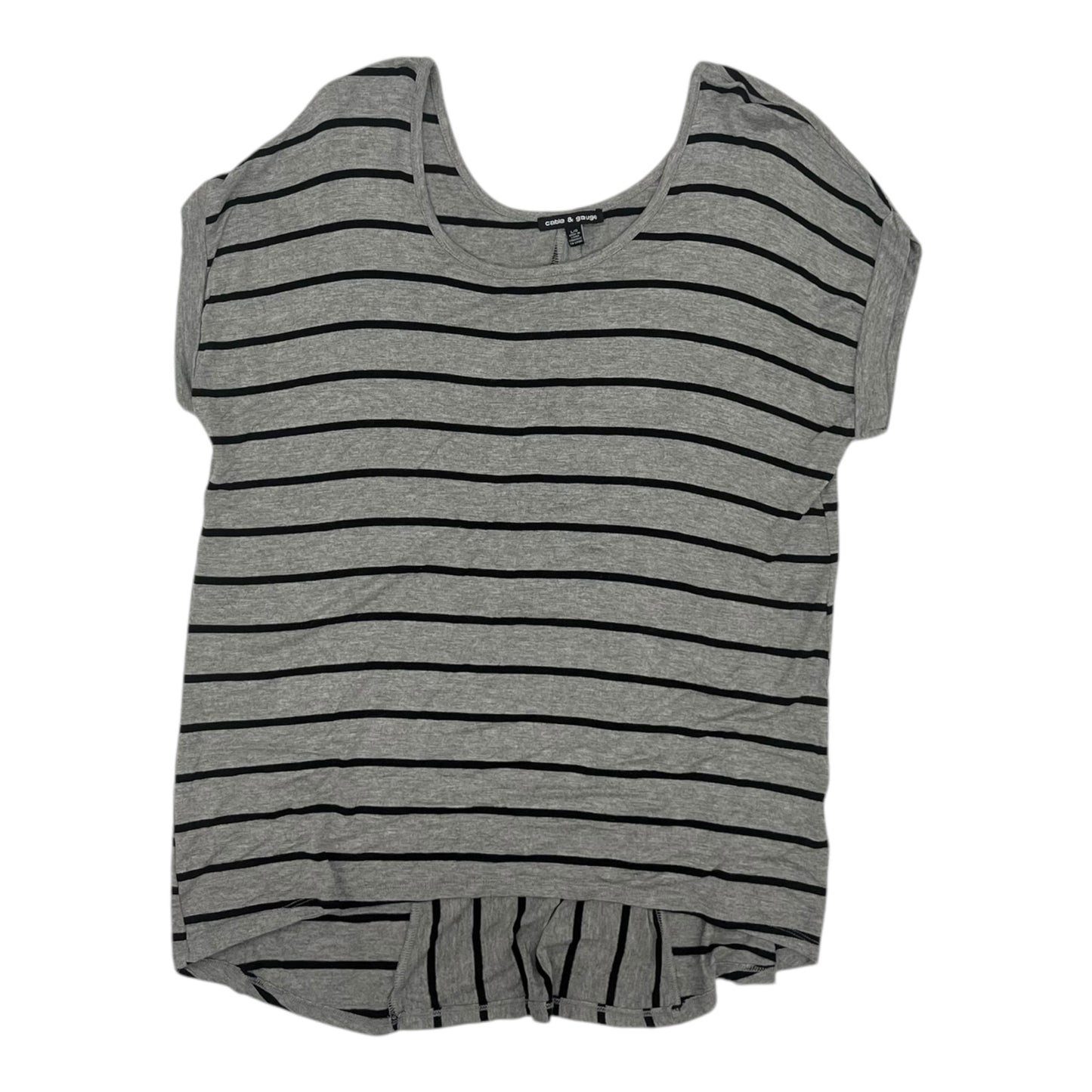 Top Ss By Cable And Gauge In Black & Grey, Size:L
