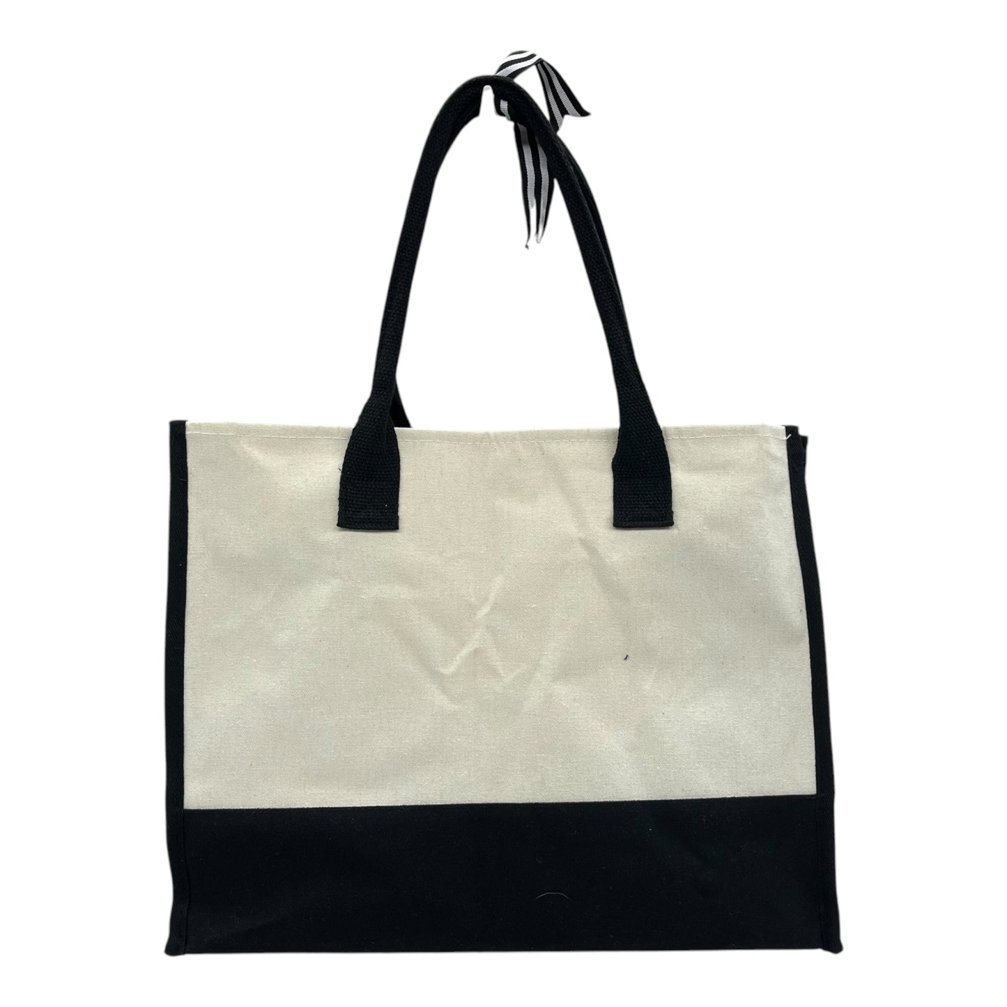 Tote By Cme In Black & Cream, Size:Medium