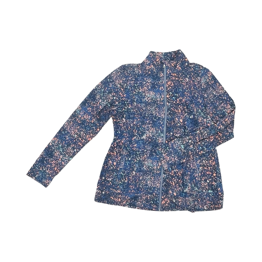 Athletic Jacket By Livi Active In Blue & Pink, Size:L