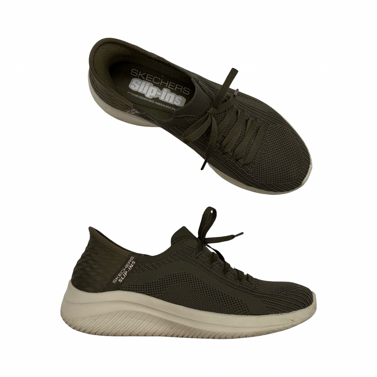 Shoes Sneakers By Skechers In Green, Size:7.5