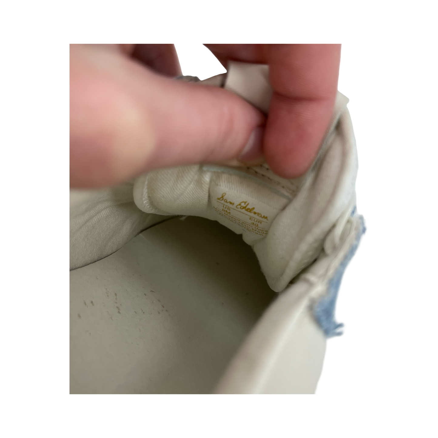 Shoes Sneakers Platform By Sam Edelman In Blue & Cream, Size:9