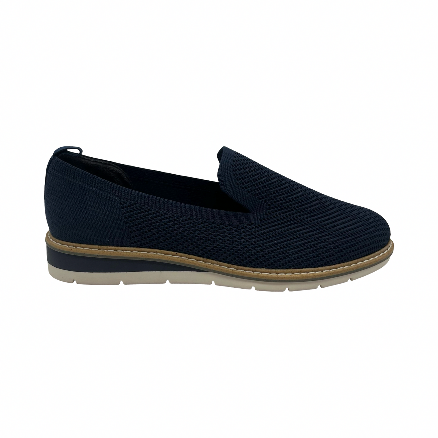 Shoes Flats By Adam Tucker In Navy, Size:6.5