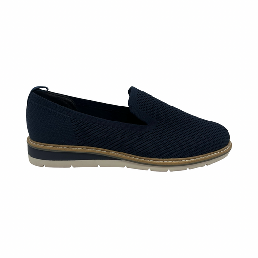 Shoes Flats By Adam Tucker In Navy, Size:6.5