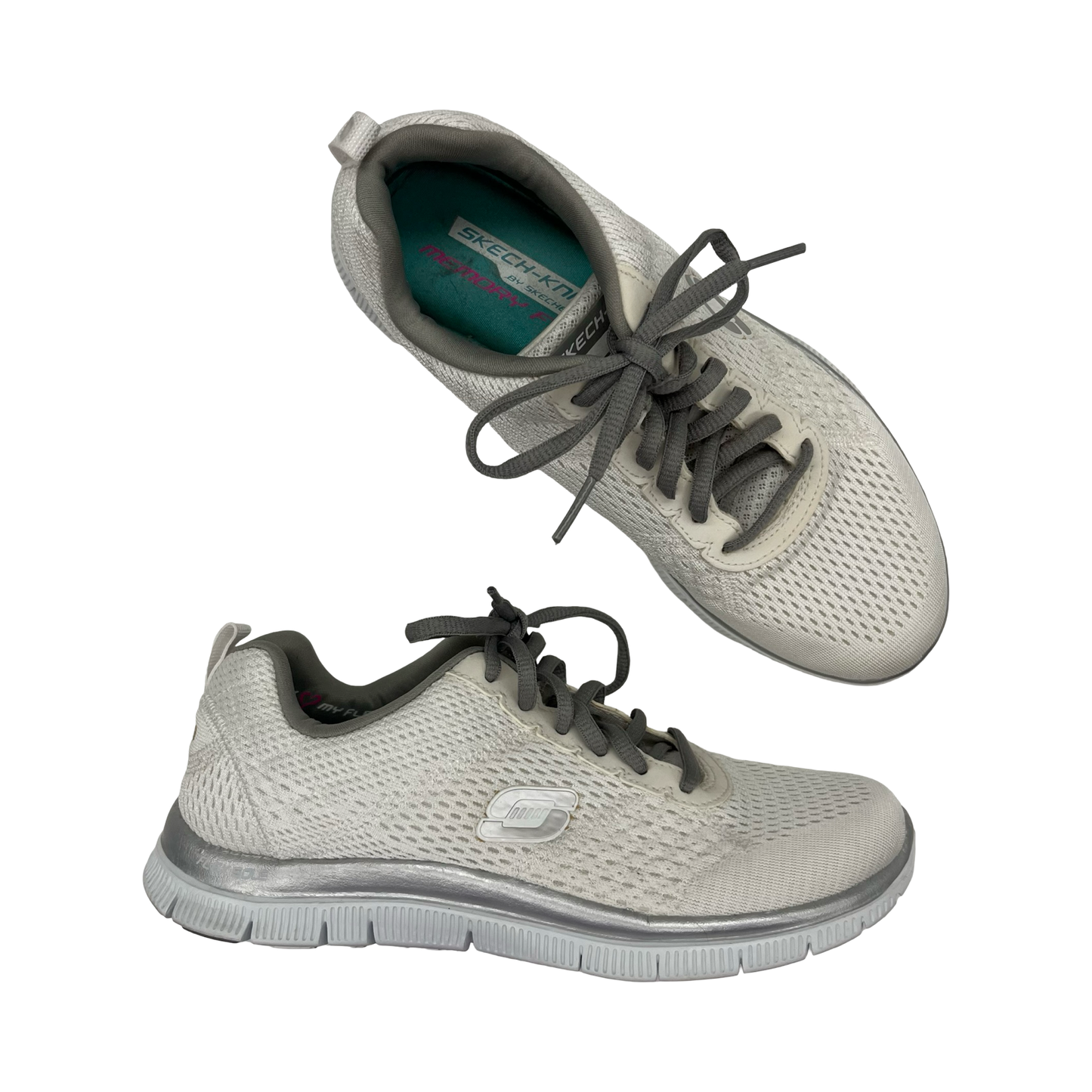 Shoes Sneakers By Skechers In Ivory, Size:7.5