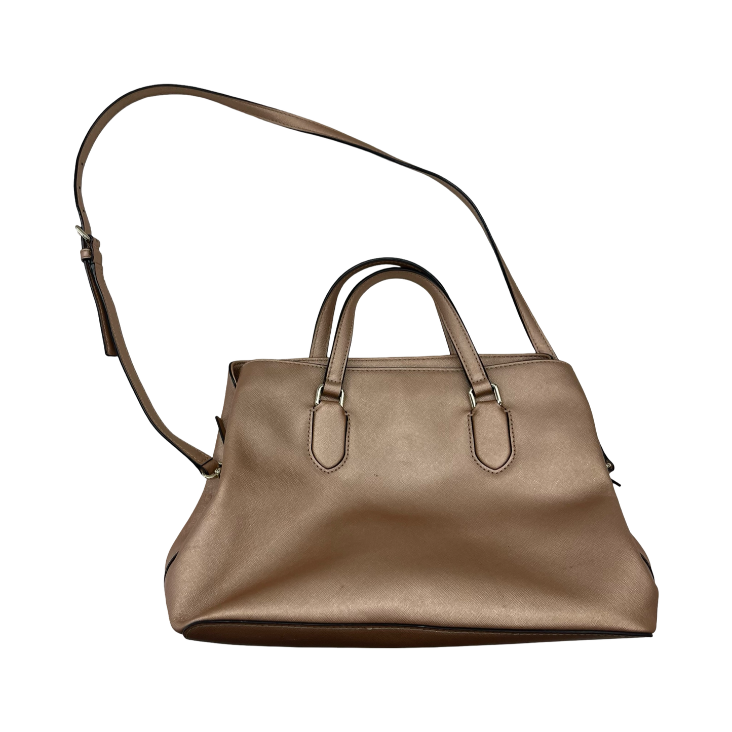 Handbag Designer By Kate Spade In Rose Gold, Size:Medium