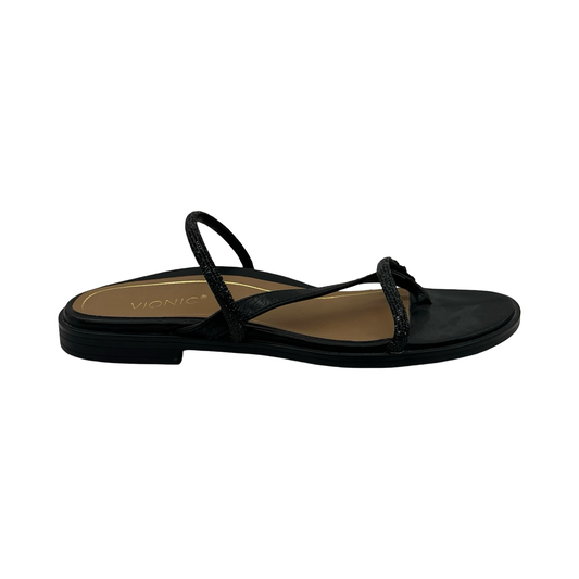 Sandals Flats By Vionic In Black, Size:7.5