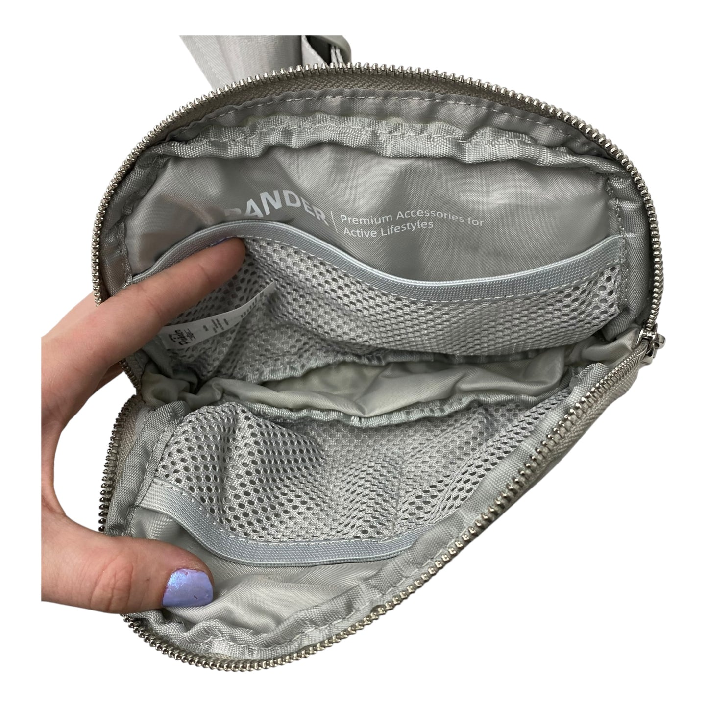 Belt Bag By Clothes Mentor In Grey, Size:Small