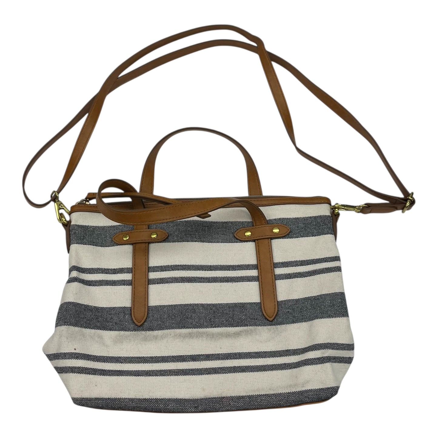Crossbody By Fossil In Striped Pattern, Size:Medium