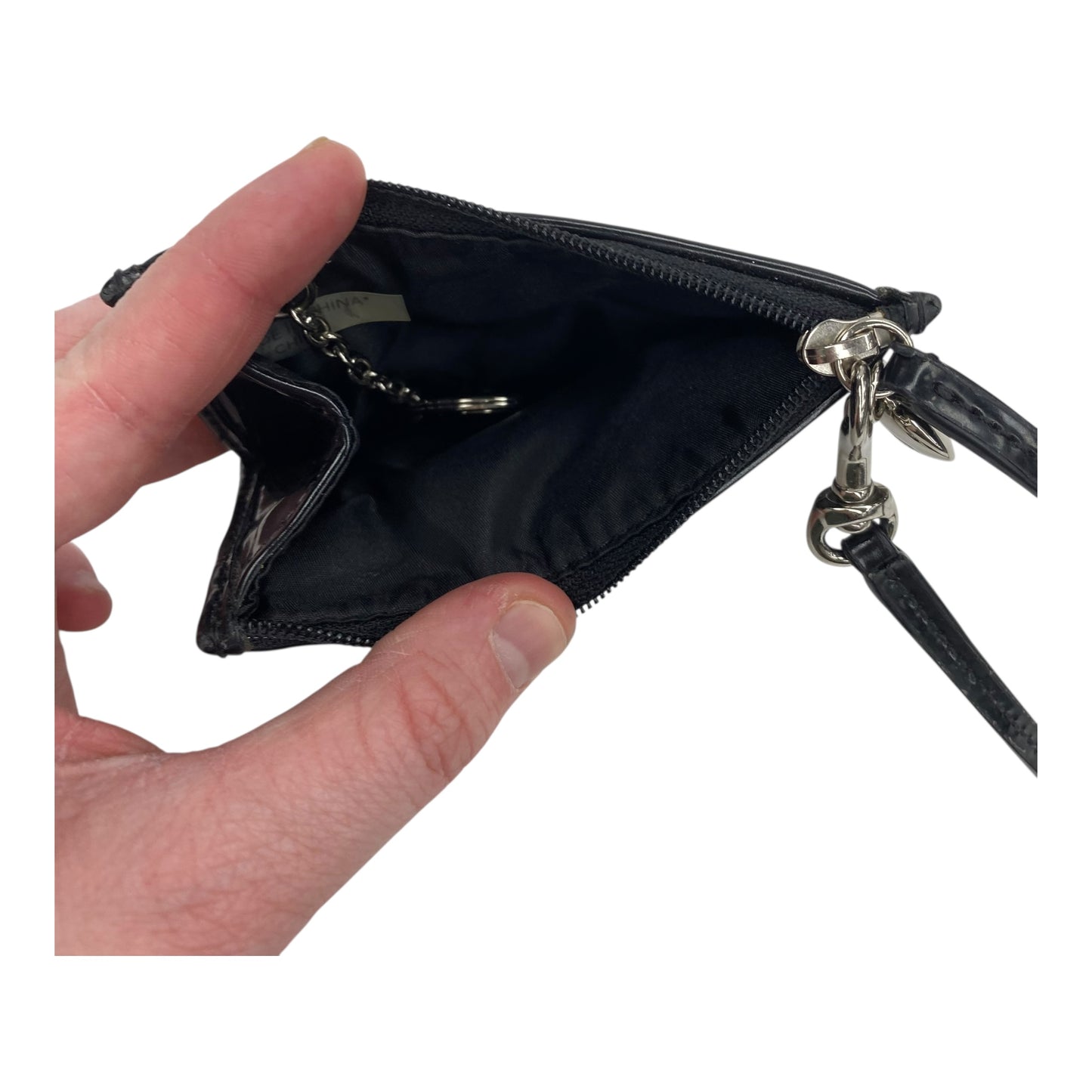 Wristlet Designer By Coach In Black, Size:Small