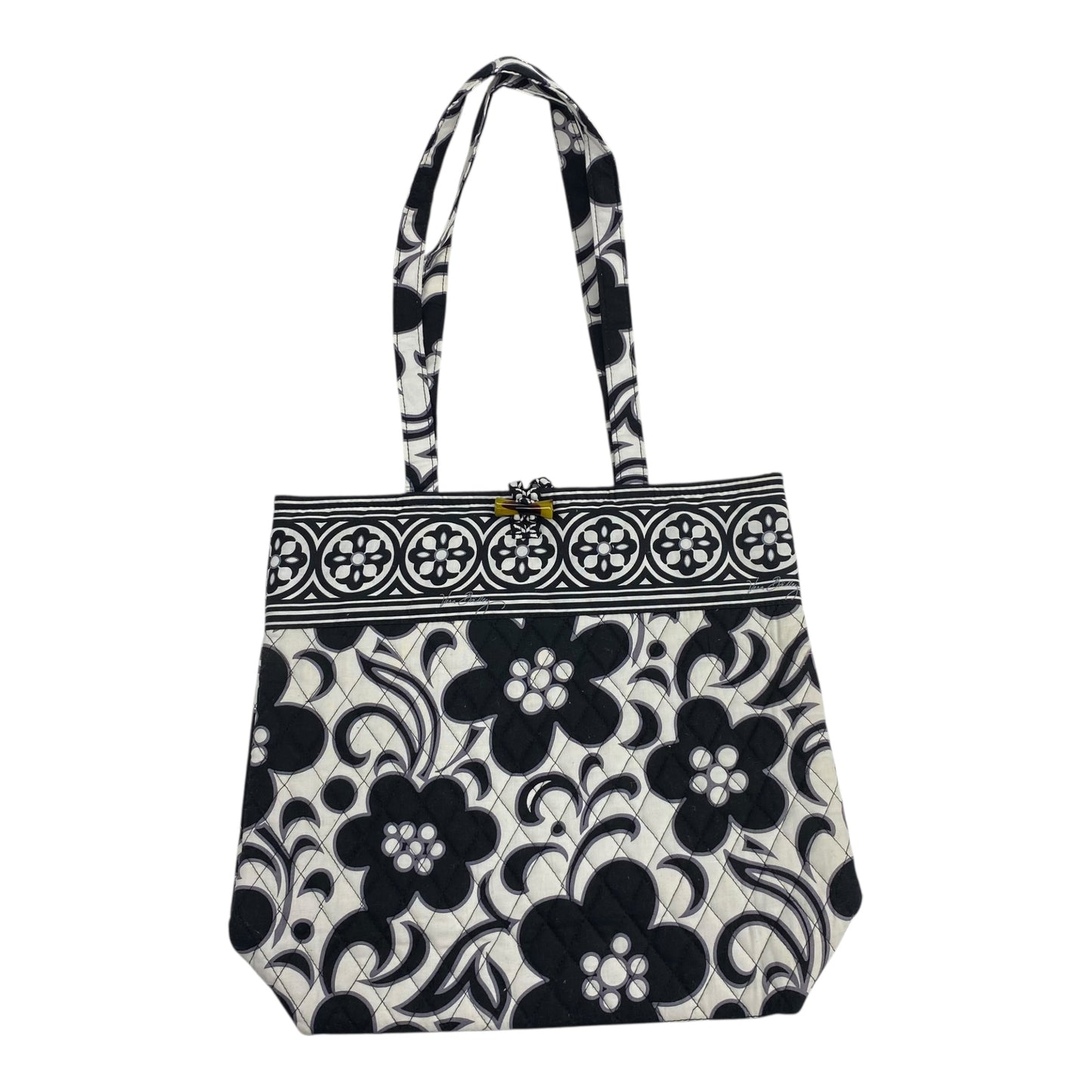 Tote By Vera Bradley In Black & White, Size:Small