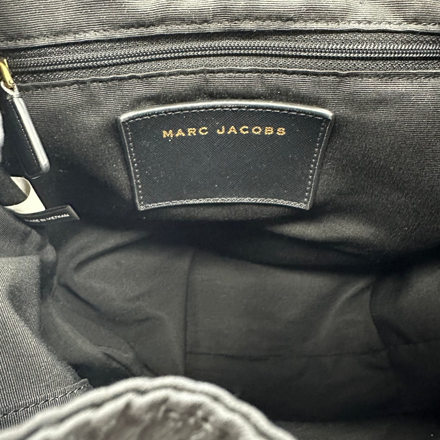 Backpack Luxury Designer By Marc Jacobs In Black, Size:Medium