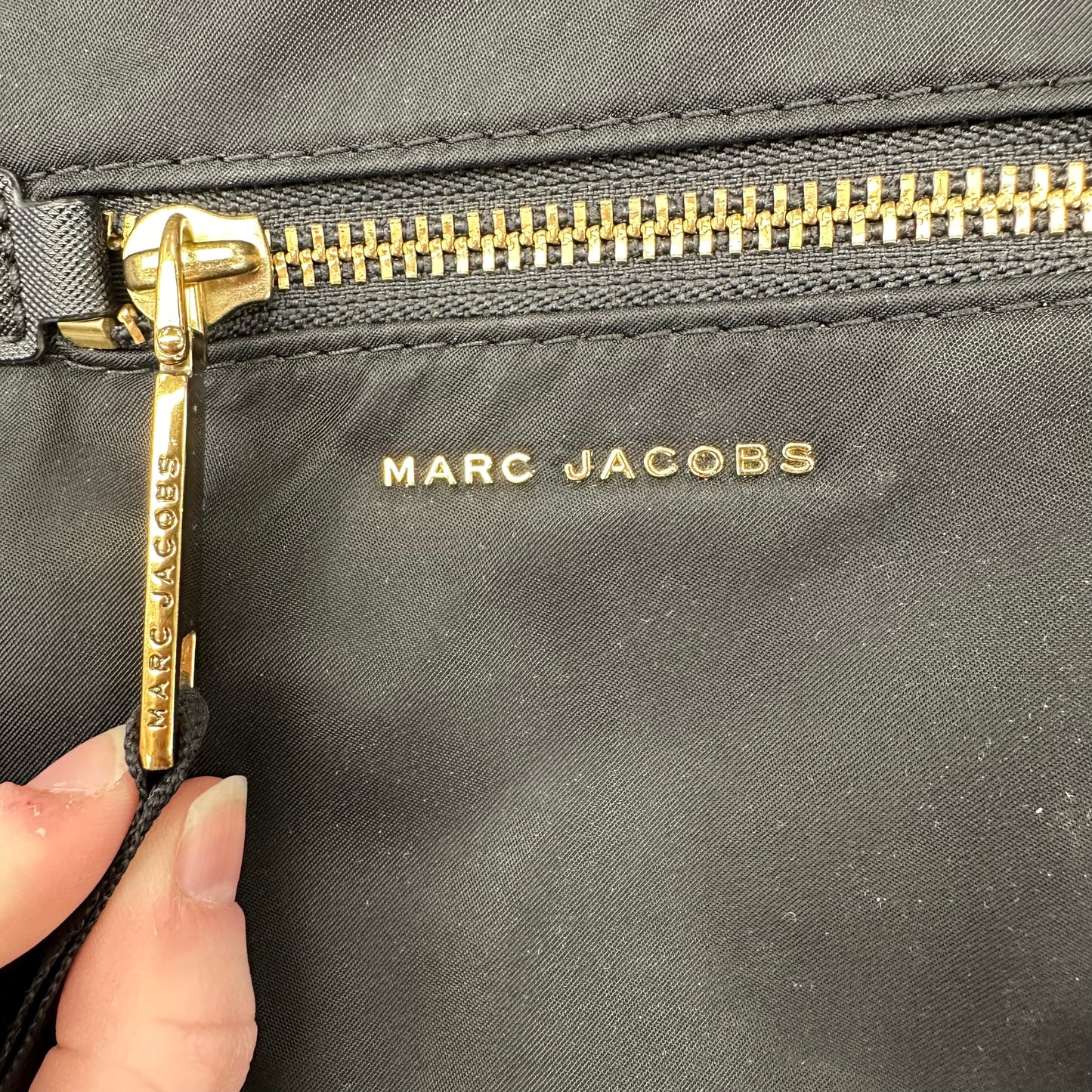 Backpack Luxury Designer By Marc Jacobs In Black, Size:Medium