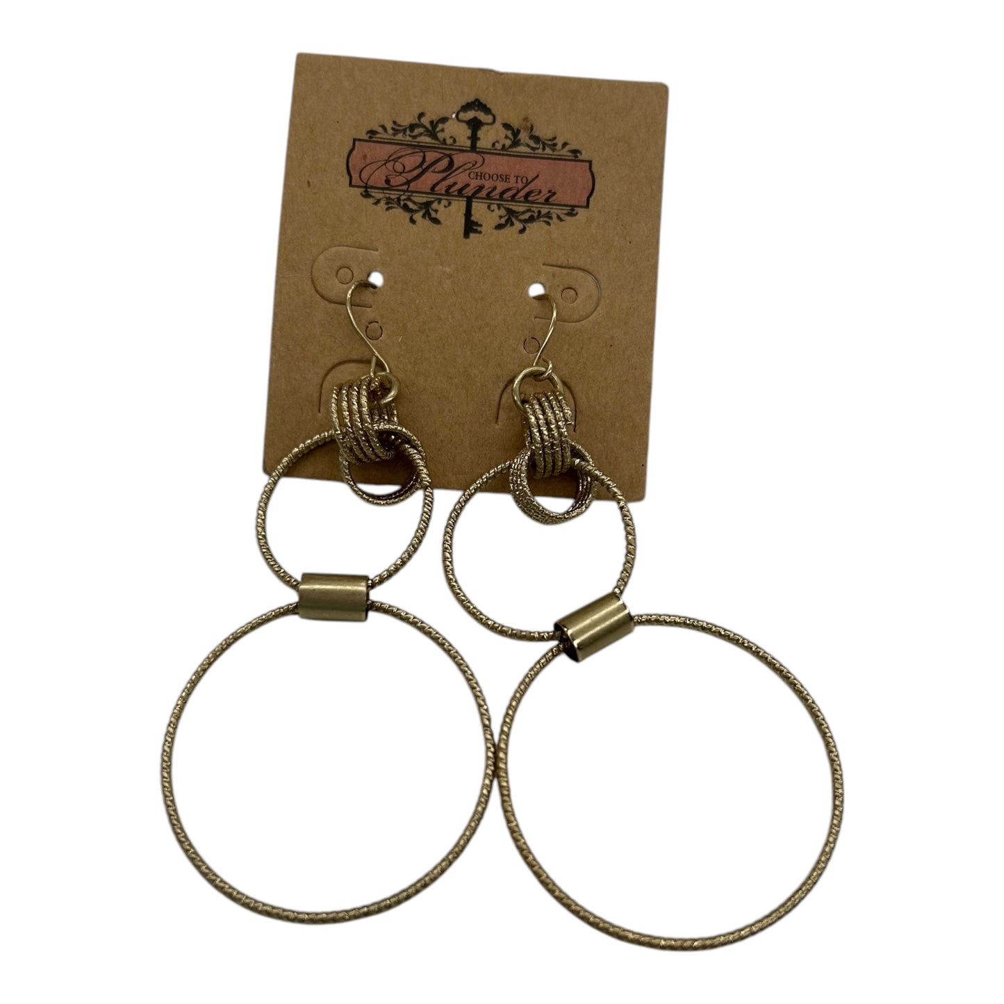 Earrings Dangle/Drop By Plunder In Gold