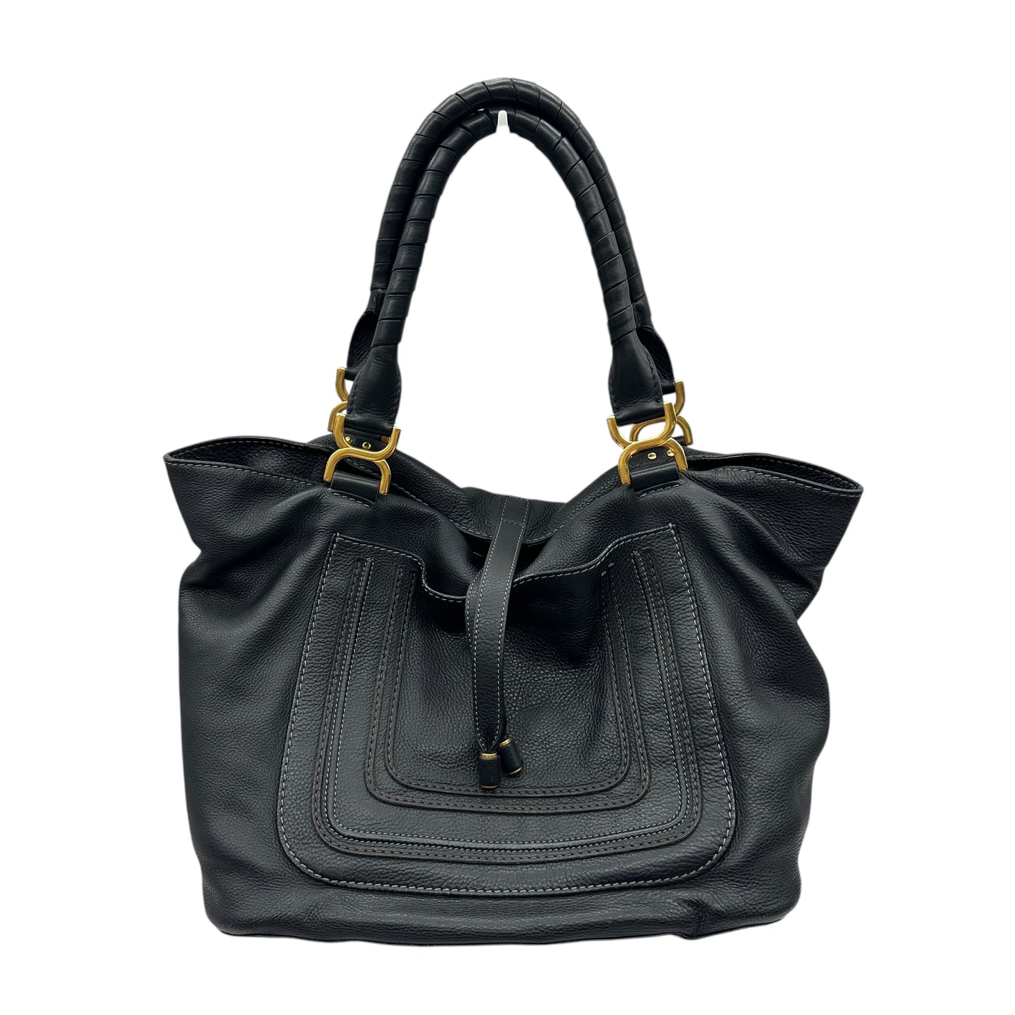 Handbag Luxury Designer By Chloe In Black, Size:Medium