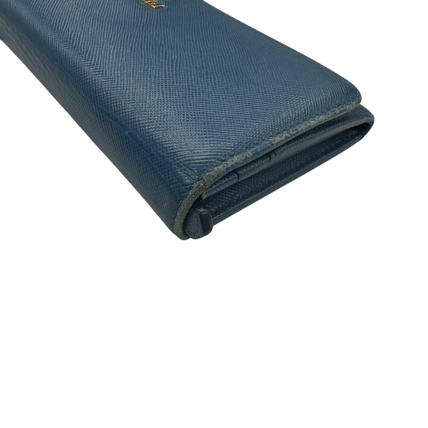 Wallet Luxury Designer By Prada In Blue, Size:Medium