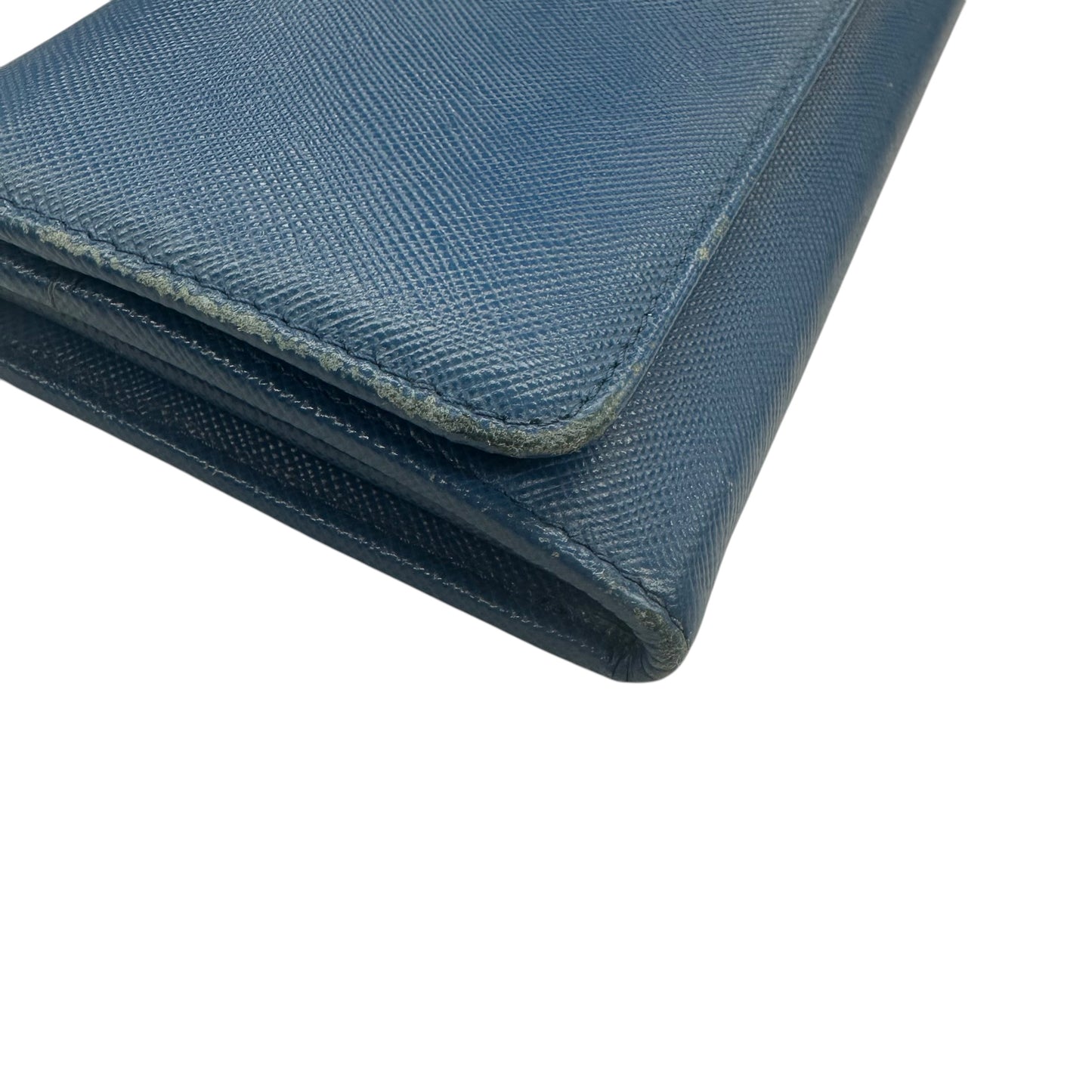 Wallet Luxury Designer By Prada In Blue, Size:Medium