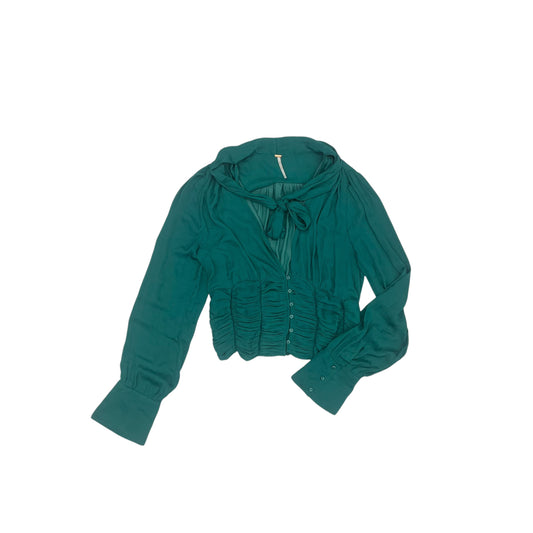 Blouse Ls By Free People In Green, Size:M