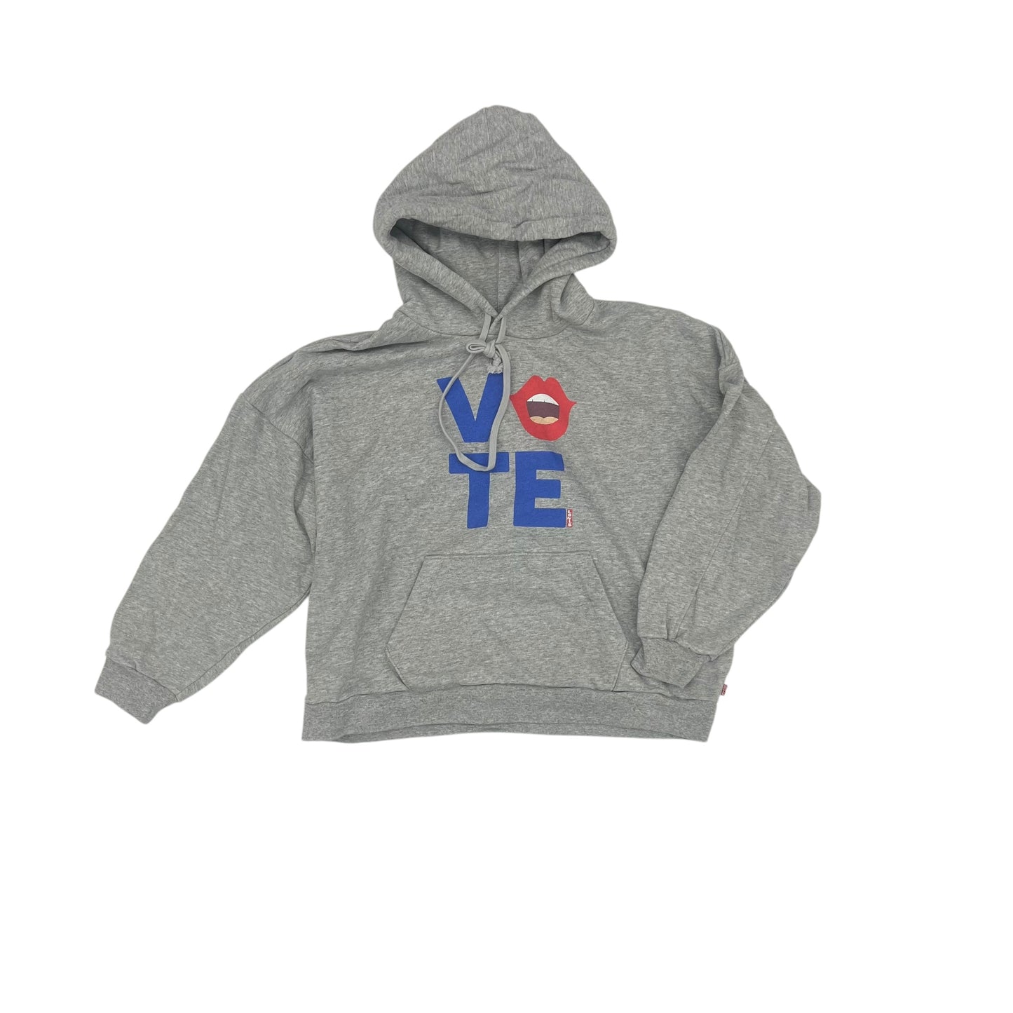 Sweatshirt Hoodie By Levis In Grey, Size:L