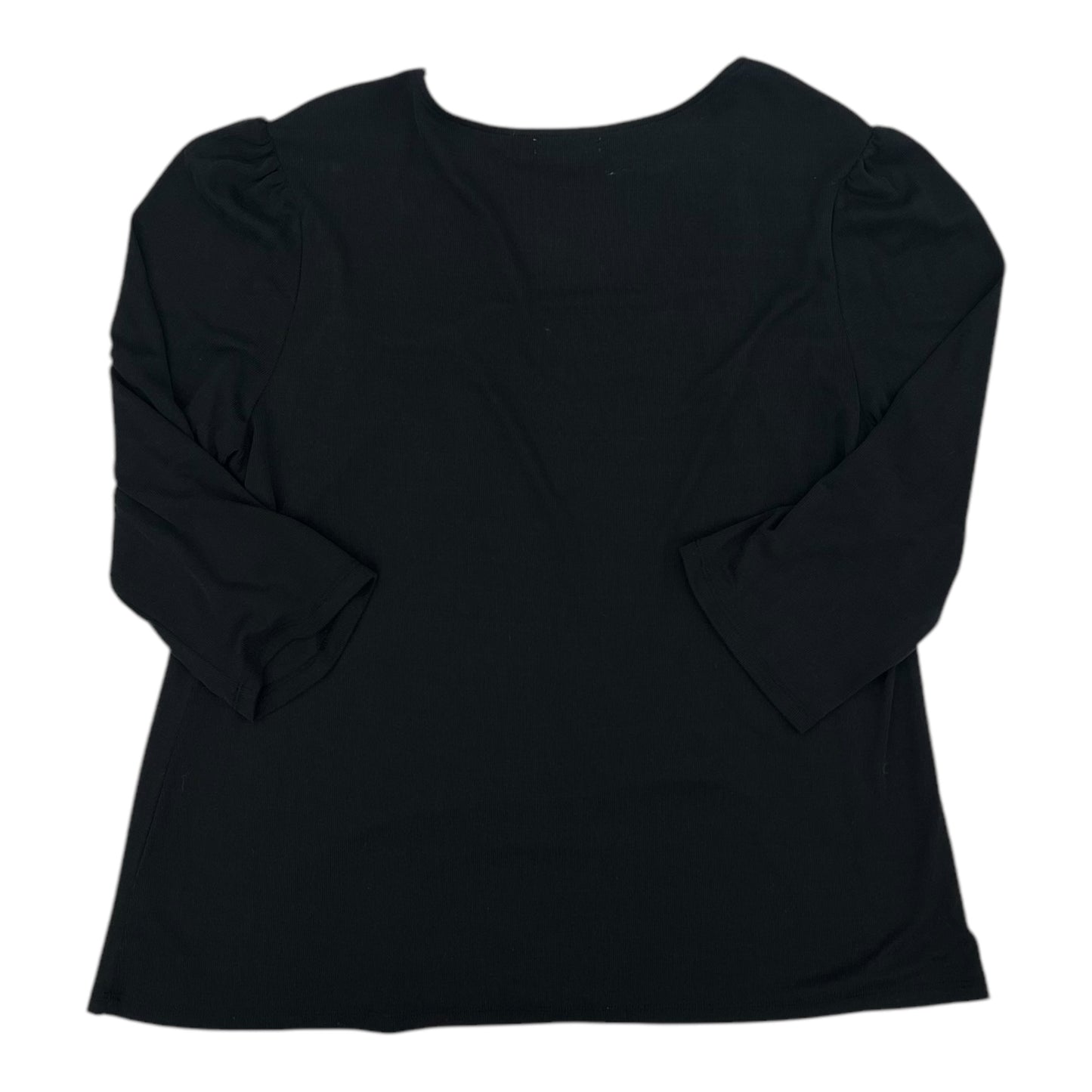 Top Ls By Ophelia Roe In Black, Size:1X