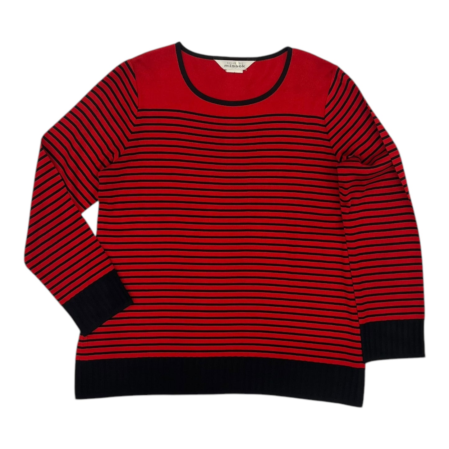 Top Ls By Misook In Red, Size:L