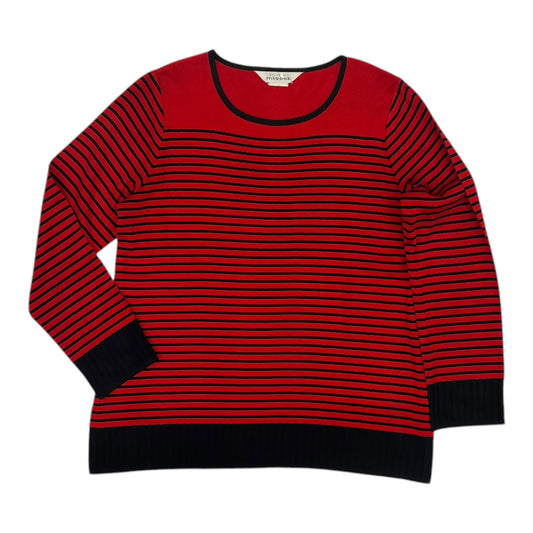 Top Ls By Misook In Red, Size:L