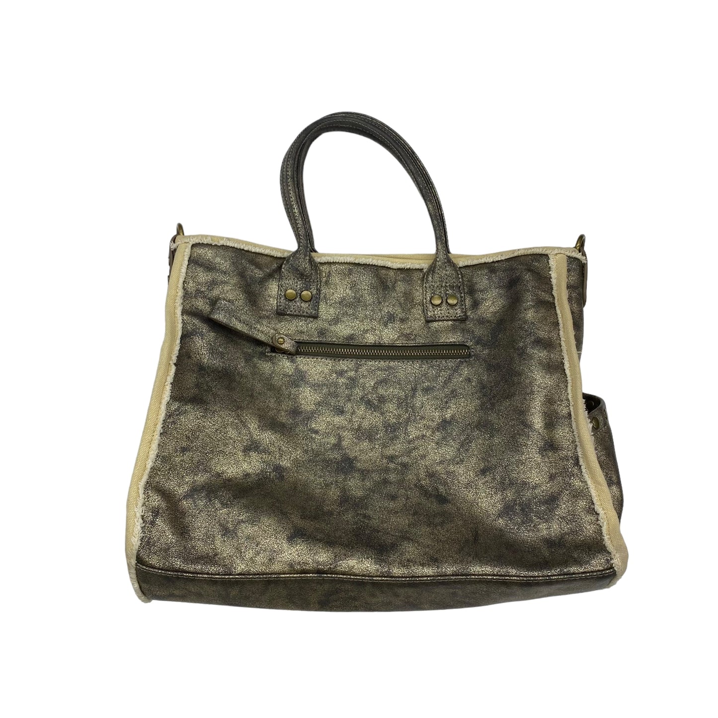 BRONZE ANTIK BATIK HANDBAG, Size MEDIUM