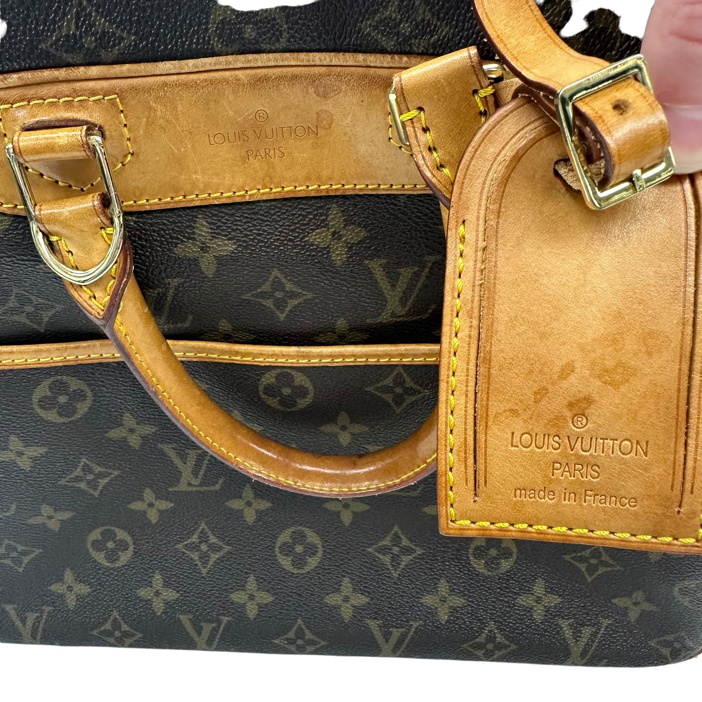 BROWN HANDBAG LUXURY DESIGNER by LOUIS VUITTON Size:MEDIUM