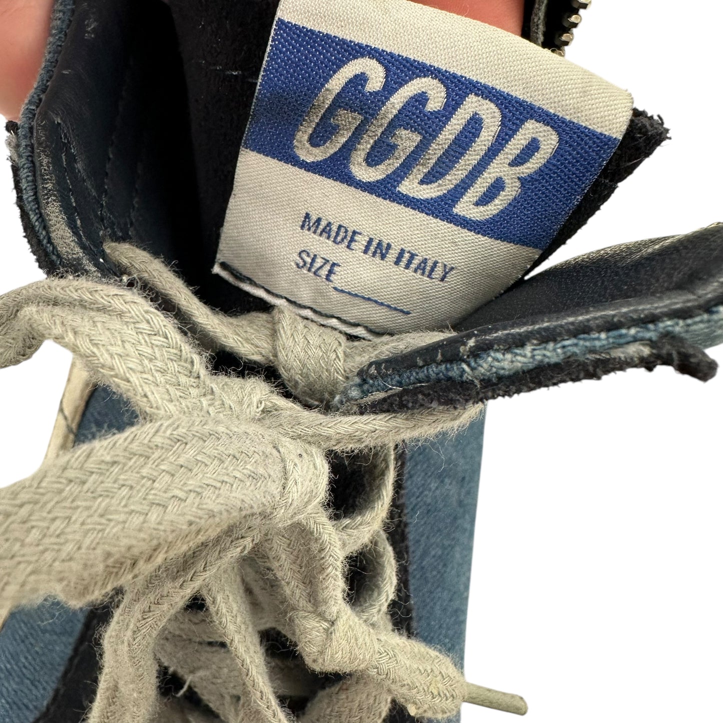 Shoes Luxury Designer By Golden Goose In Blue, Size:8.5