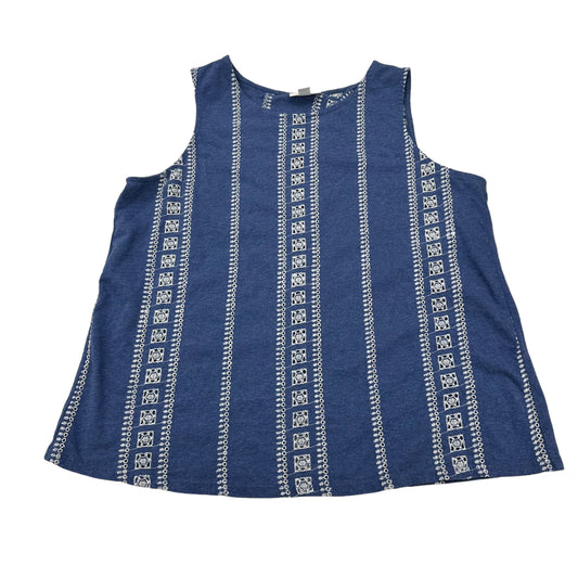 BLUE J. JILL TOP SLEEVELESS, Size PETITE  M