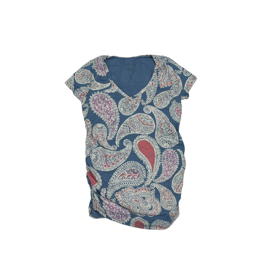 Mat Top Ss By Motherhood In Blue, Size:Xs