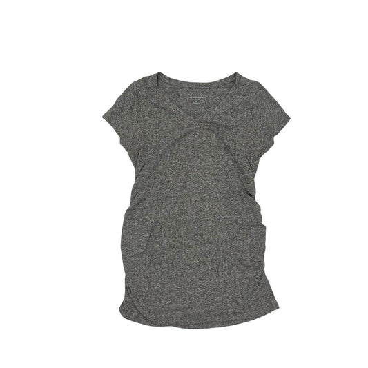 Mat Top Ss By Liz Lange Maternity In Grey, Size:S