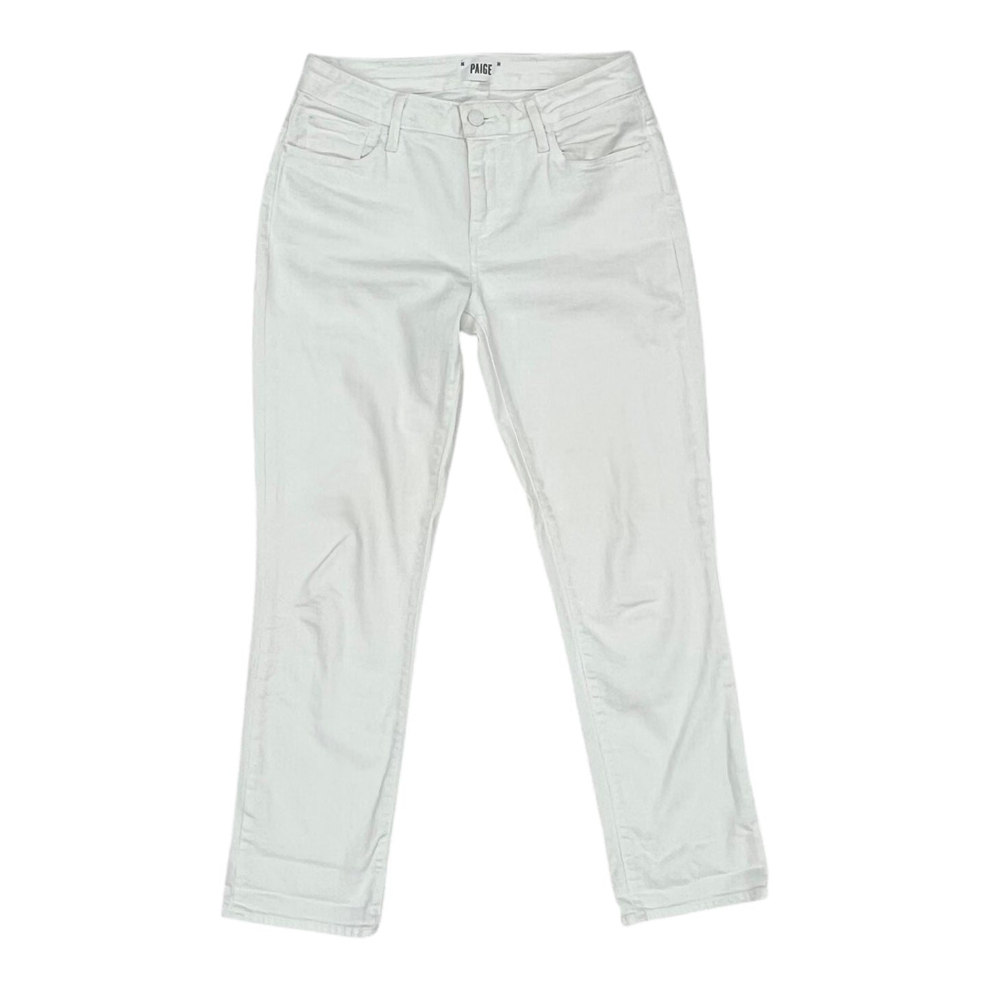 Jeans Straight By Paige In White Denim, Size:2