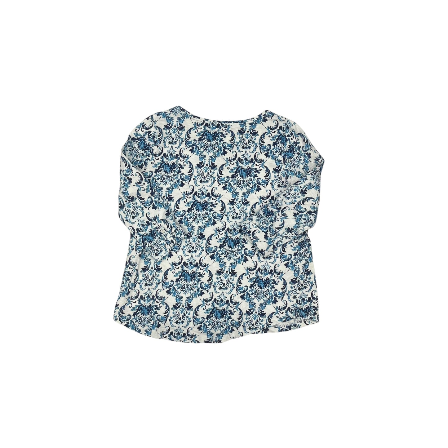 Top Ls By Croft And Barrow In Blue & White, Size:M