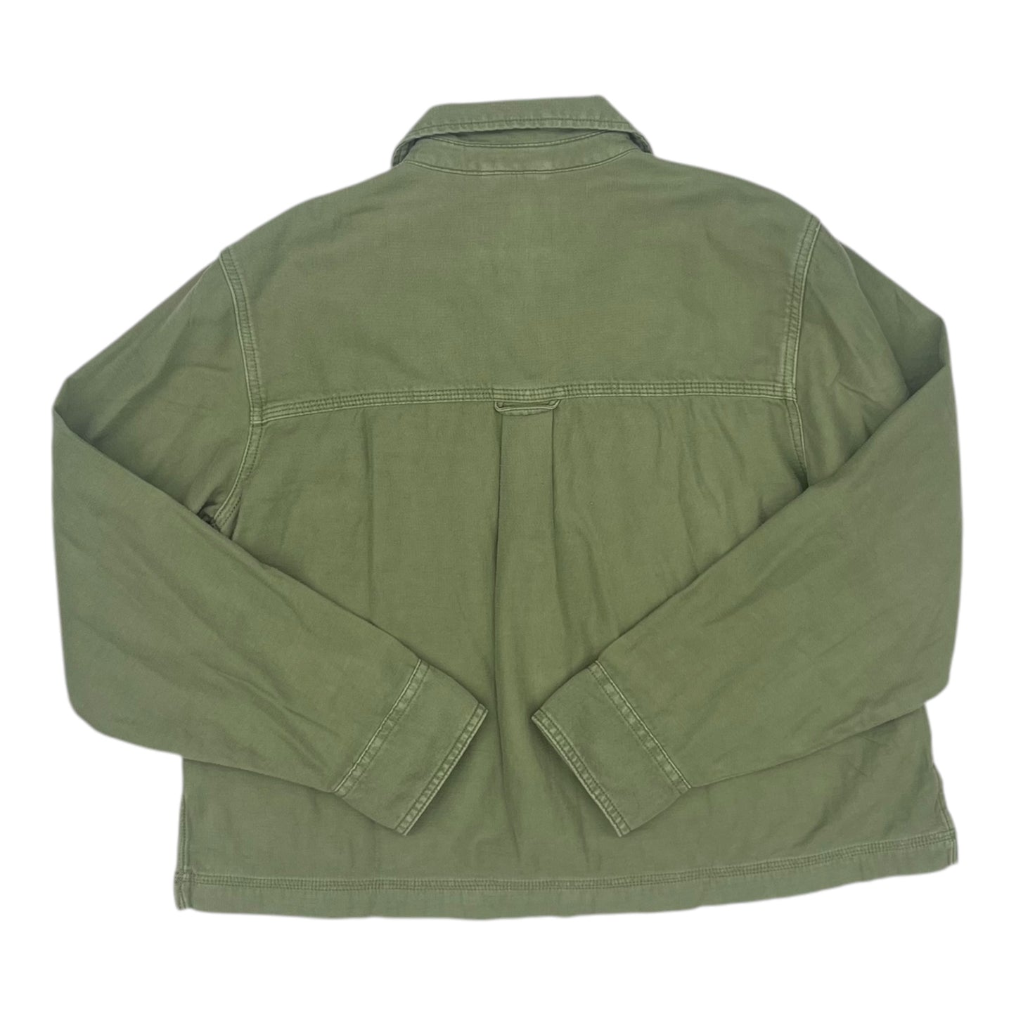 Jacket Shirt By American Eagle In Green, Size:S